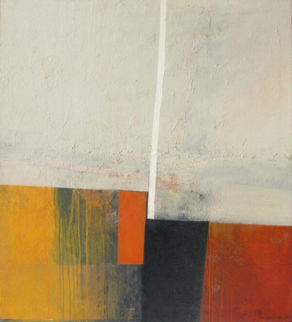 Alex Berdysheff - 'White Vertical' Oil on canvas, 120 x 110 cm. 2011