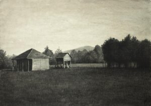 Giorgi Gatserelia - From the series 'Village' Charcoal on paper, 50 x 70 cm. 3