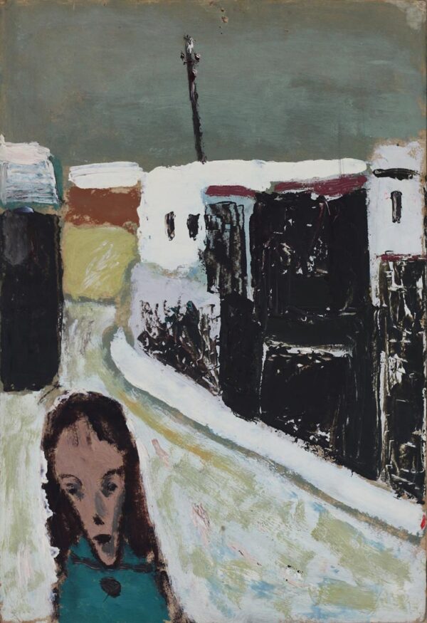 Karlo Kacharava - 'Winter' Oil on cardboard, 42 x 30 cm.